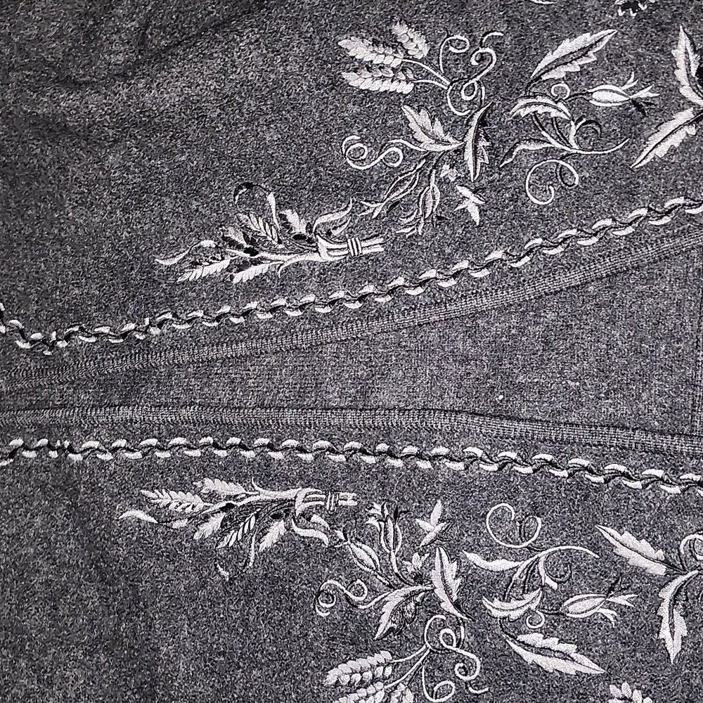 Linea by Louis Dell'Olio black /dark gray wool cardigan size 1X - Picture 3 of 5